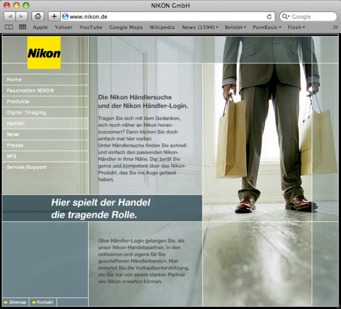 Nikon Deutschland Homepage 4