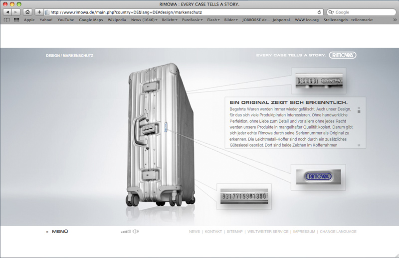 Rimowa Website 6