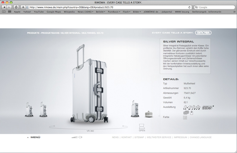 Rimowa Website 7